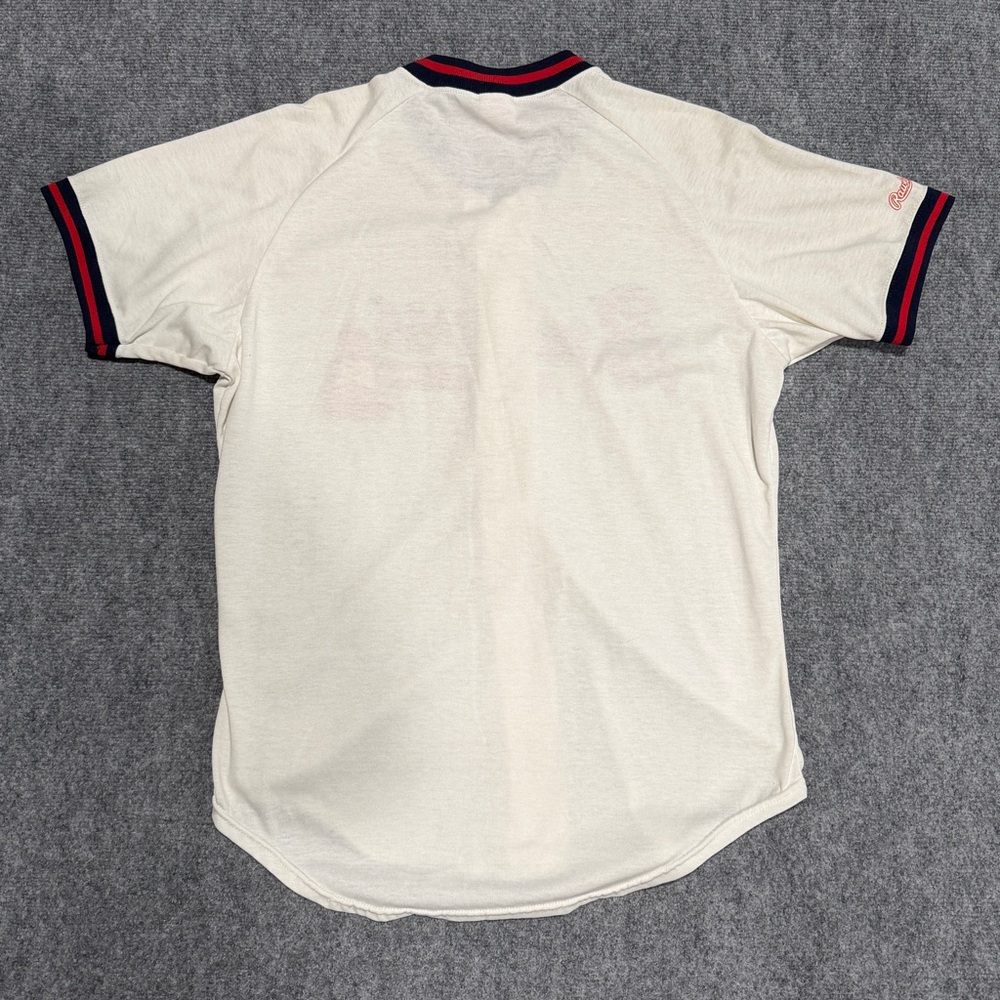 Vintage Atlanta Braves Baseball Jersey Shirt, Rawlings, Made in USA, 90s Size L - Picture 8 of 8